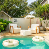 Tarakan Sit Illuminated Patio Lounge chair with Armrest