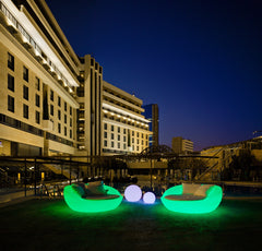 Bali Daybed Solar LED Furniture (RGB + WHITE)