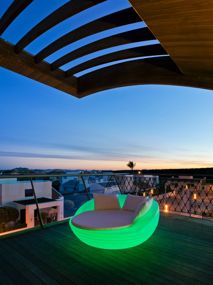 Bali Daybed Solar LED Furniture (RGB + WHITE)