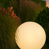 Blitar 31.5" Large Globe Shaped Wired LED Outdoor Landscape Light