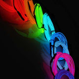 6 Foot Electroluminescent Wire Kit Vibrant Blue
