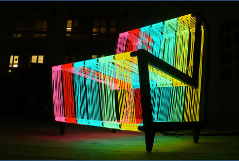 EL Wire: art installations