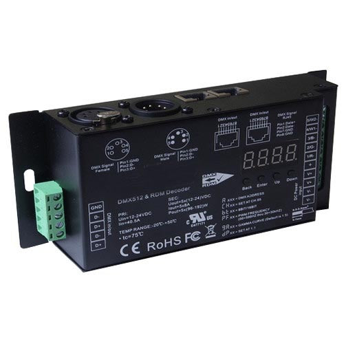 Auralux Flicker-Free DMX PWM RGBW LED Controller - Great For Film Production