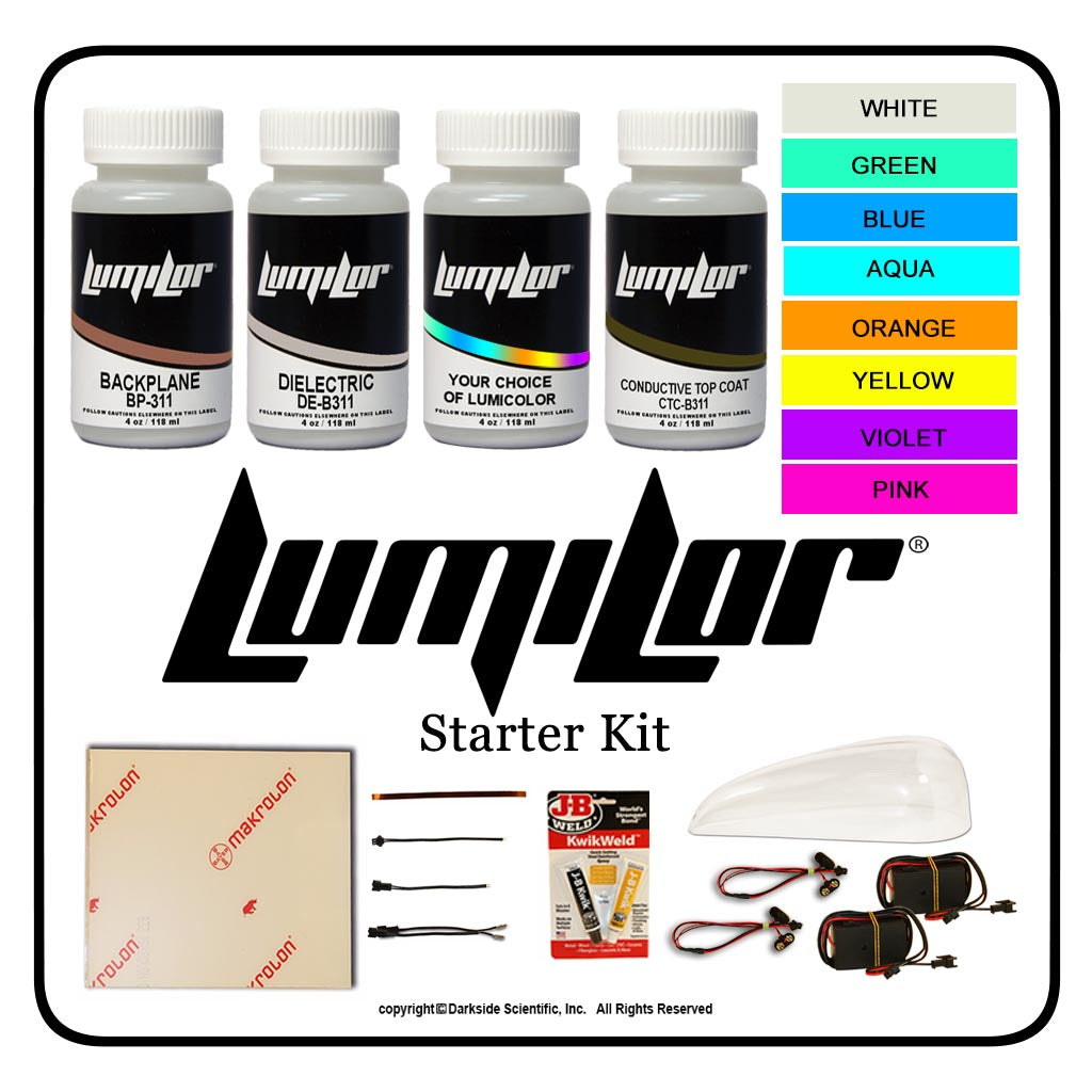 Lumilor BASE EL Paint 4oz Starter Kit Ellumiglow