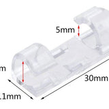 Laser Wire® Faux Neon Clear Mounting Clips - 10-Pack