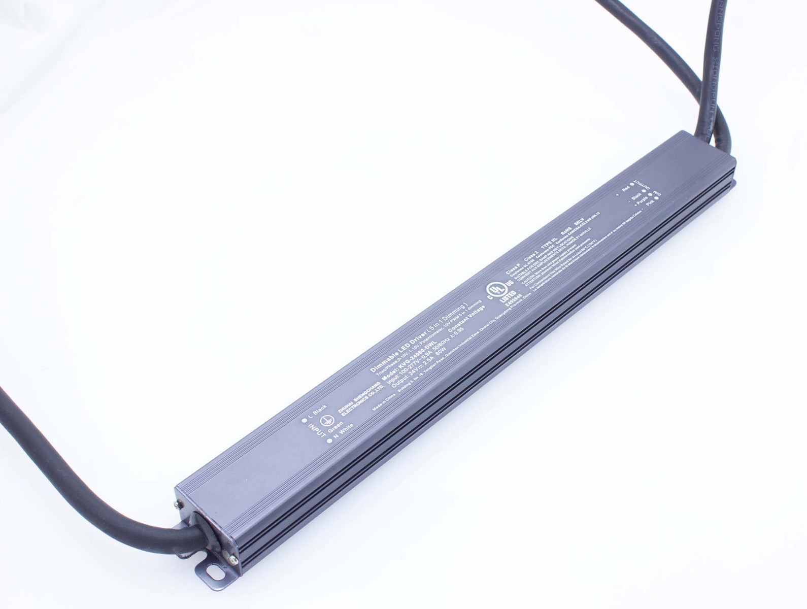 24V Wavelux Indoor/Outdoor Slimline Dimmable LED Driver - 60W