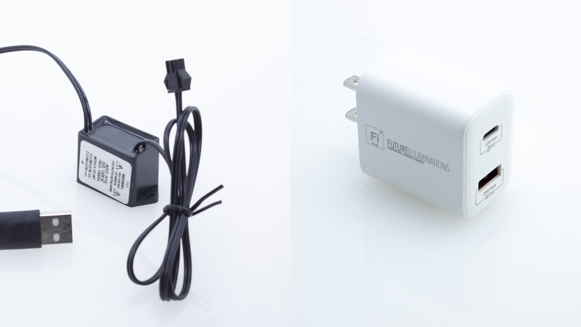 5V USB EL Inverter (Powers 1-24sqin VynEL™ or 12ft EL Wire