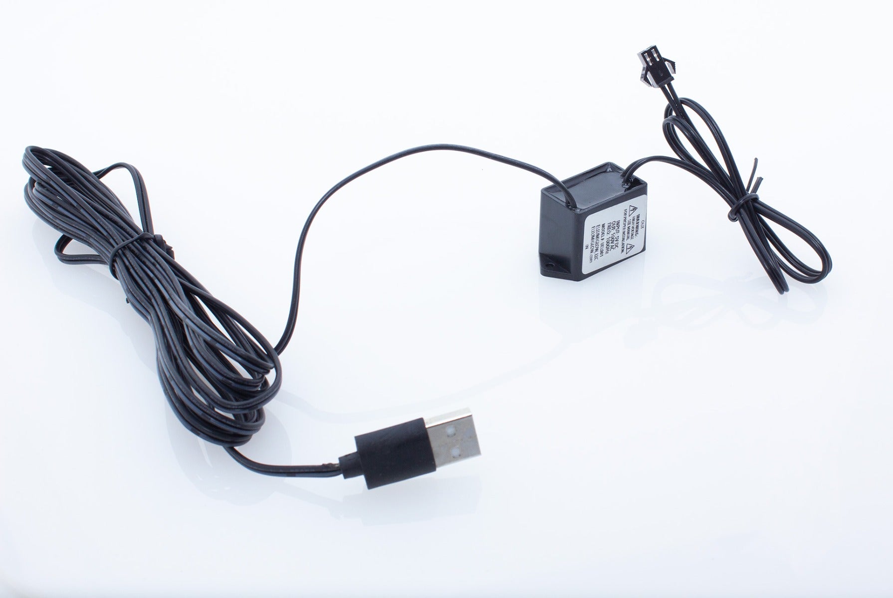 5V USB EL Inverter (Powers 1-24sqin VynEL™ or 12ft EL Wire