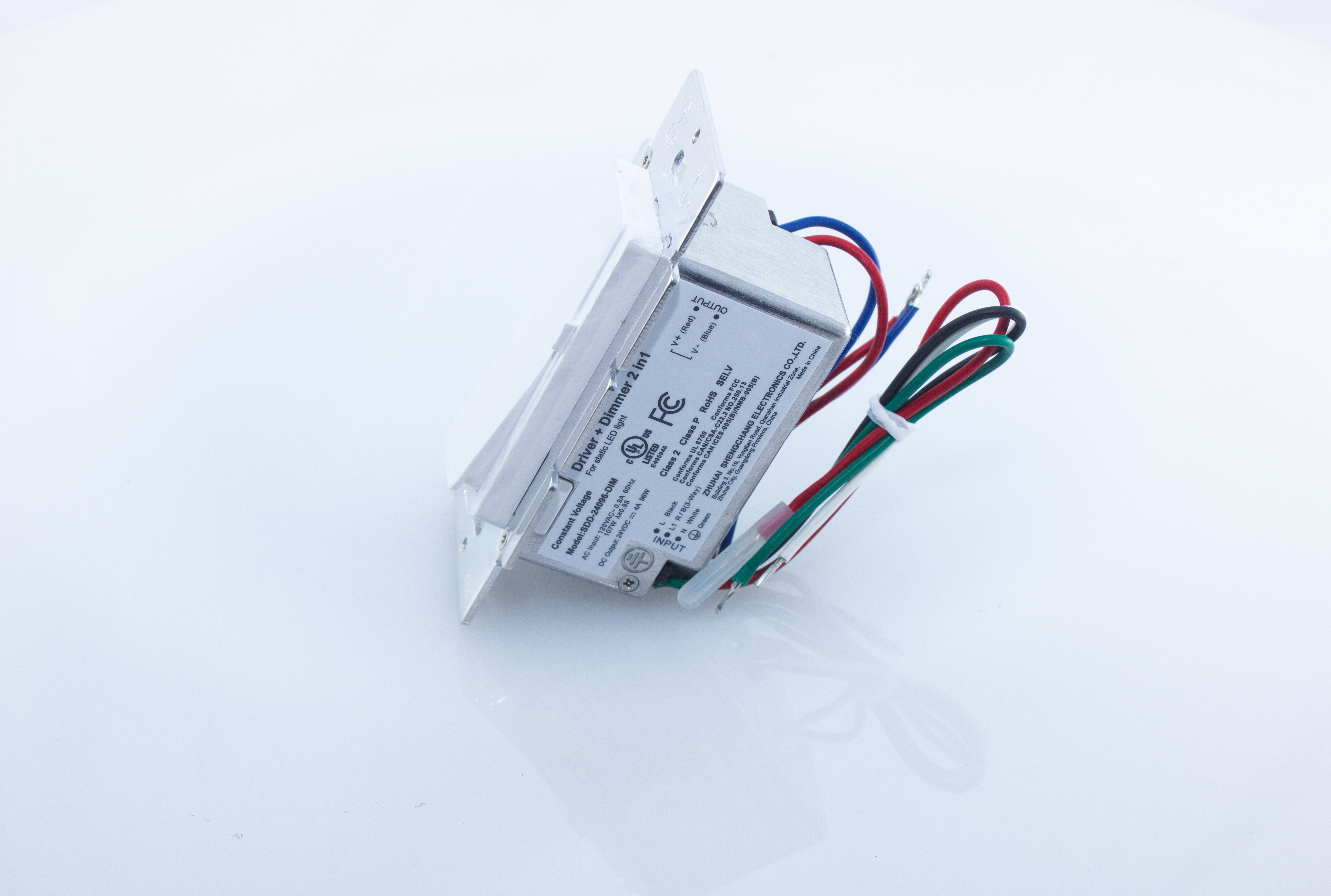 Wavelux Dimmable 2-in-1 Power Supply Dimmer Switch - 96W